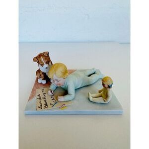 Bessie Pease Gutmann "Asking For‎ Trouble"Figurine Boy With Dog